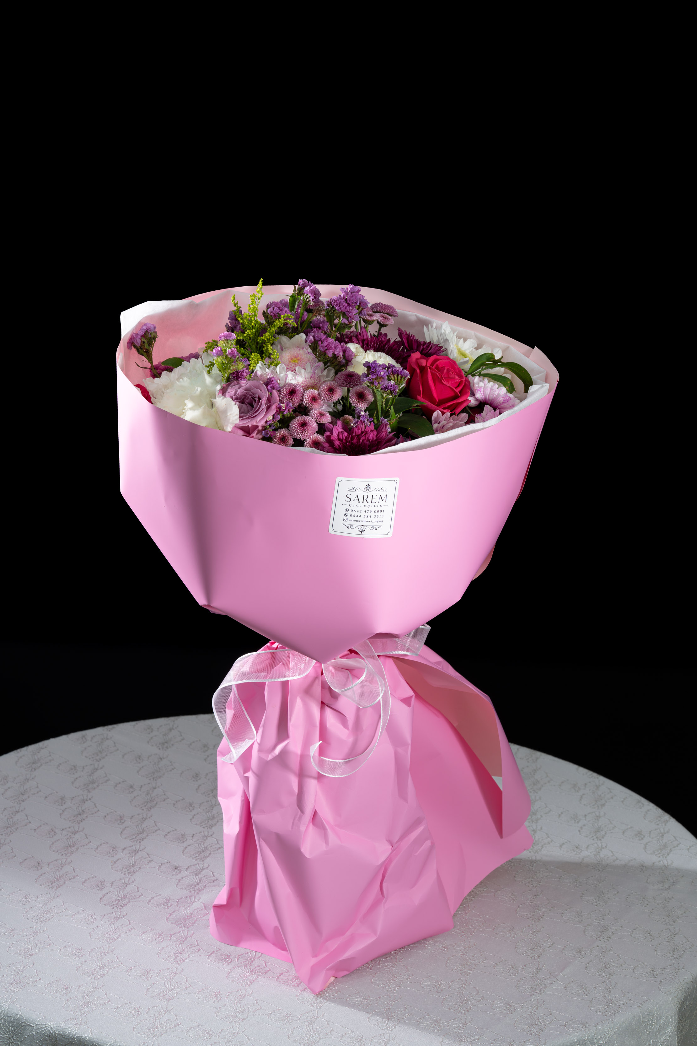 Karışık Buket Pembe Ambalaj