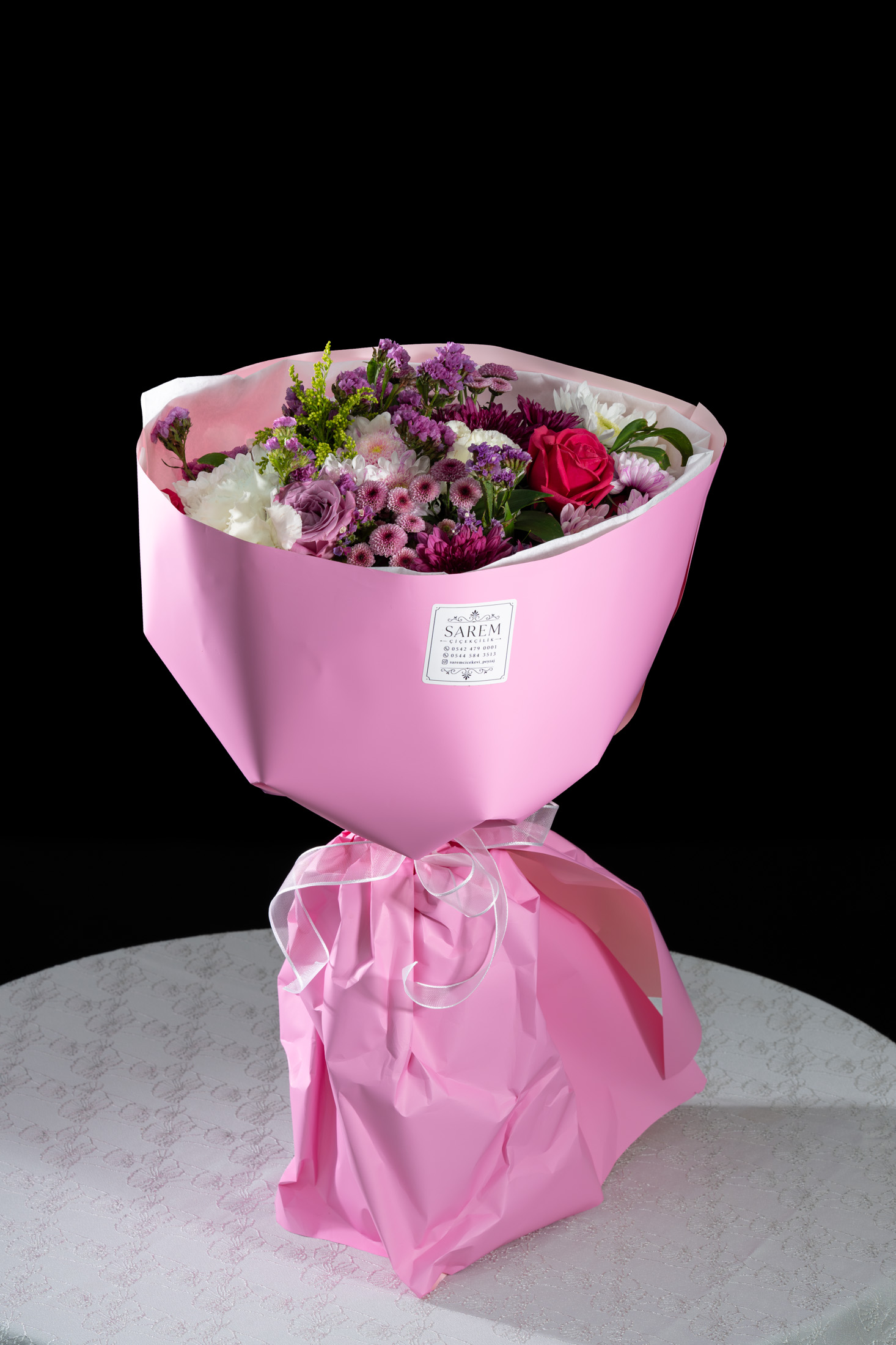 Karışık Buket Pembe Ambalaj
